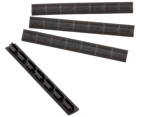 Ergo WedgeLok 4-Slot M-LOK Slot Cover, Black Rubber (4-Pack)