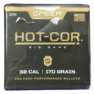 Speer 2259 Hot-Cor 32Cal 170gr Soft Point Flat Nose 100 Per Box/5 Case