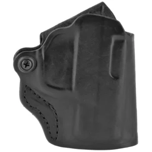 DeSantis Mini Scabbard Black Leather OWB Holster for Ruger Max-9, Right Hand