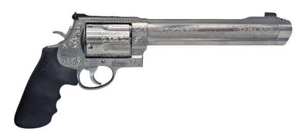SW SW500 500SW 8.375IN BARREL 5RD ENGRAVED 163500-ENG CAMFOUR CUSTOM