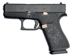 Glock 43X Pistol, 9mm, Black Rose, 10-Round