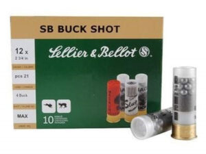 Seller & Bellot 12 Gauge Ammunition SB12BSH 2-3/4'' 4 Buck 1-1/8oz 1185fps 10 Rounds