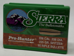 Sierra Pro Hunter 338 Caliber 225gr Spitzer Soft Point Bullets