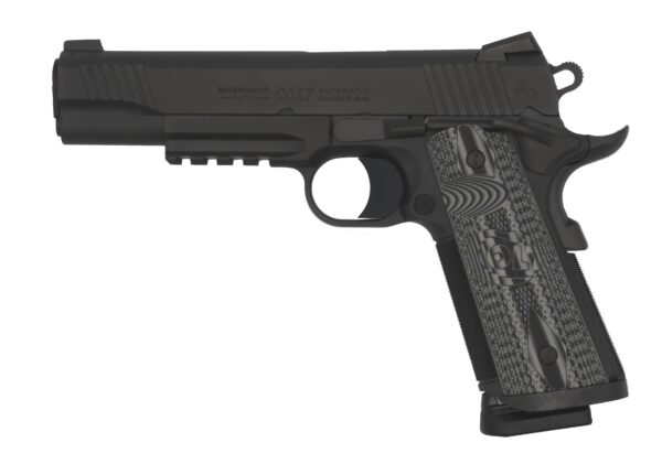 Colt 1911 CCU Rail Gun, 9mm, Black/Gray, 5-Inch Barrel, 9-Round