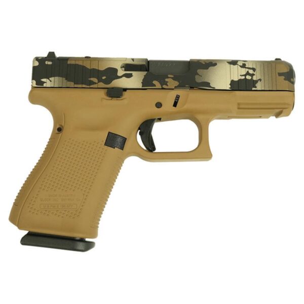https3A2F2Fmedia.chattanoogashooting.com2Fimages2Fproduct2FGLPV1950203FDECAMO2Fglock 19v 9mm or multicam cerakote fde glpv1950203fdecamo 0000 Right