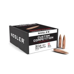 Nosler Custom Competition Rifle Bullets, .308 Diameter 220gr HPBT