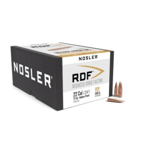 Nosler RDF Reduced Drag Factor Rifle Bullets .22cal 85gr HPBT, 500-Count