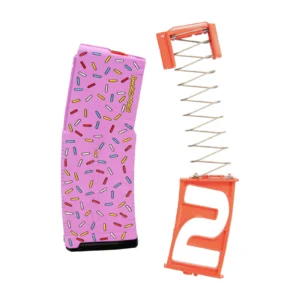 AMEND2 M2 5.56MM 10RD AR15 WITH RED FOLLOWER PINK SPRINKLE 10/30 POLYMER MAGAZINE ( 50 PER CASE )