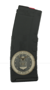 BLACK RAIN LASER ETCHED MAGAZINES 30RD US AIR FORCE