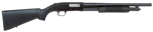 image full 17234 ac32f733176a80d63b678c57fcdddf63.png MOSSBERG 500 PERSUADER SP SGP 12GA 18.5IN BBL BS BLK SYN STK AND FE 5RD 3IN FXD CYL BORE