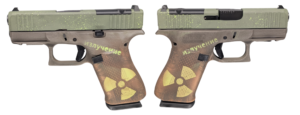 Glock 43X MOS Pistol, 9mm, Doomsday Themed Finish, 3.39-Inch Barrel, 10-Round