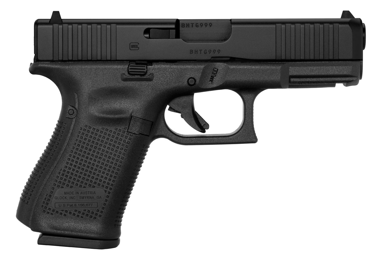 Glock 19 Gen5 Compact Pistol, 9mm, 10-Round