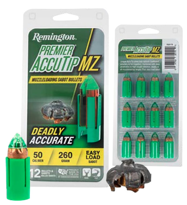 Remington Premier AccuTip .50 Caliber 260gr Sabot Slugs, 12-Count
