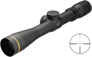 Leupold VX-4HD 3-12x40 30mm Hunt-Plex riflescope on neutral background