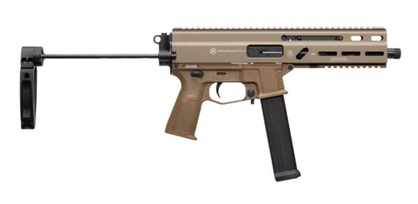 GRAND POWER STRIBOG SP45A3 .45 ACP 8IN BARRELSUB PISTOL PDW TAILHOOK BRACE FDE