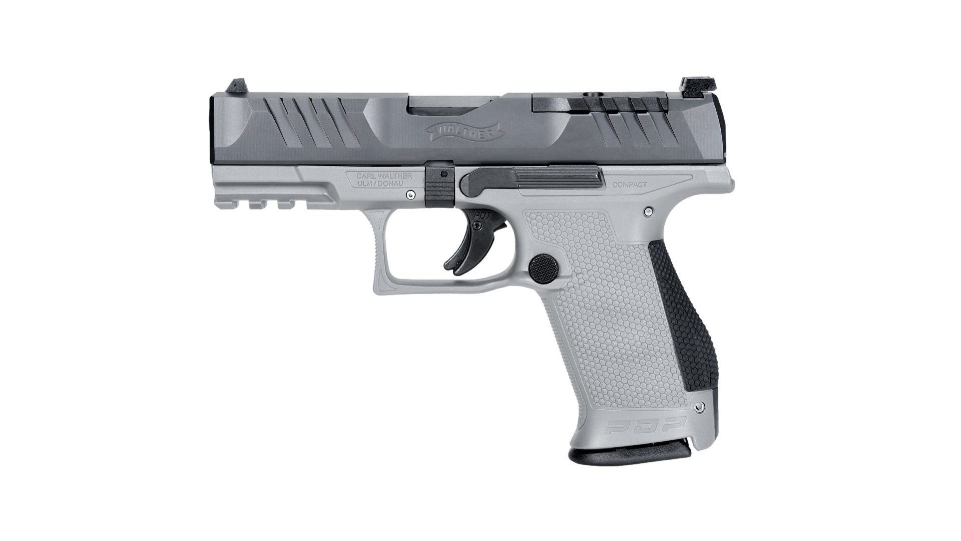 Walther PDP Compact Pistol, 9mm, 4-Inch, Black/Gray