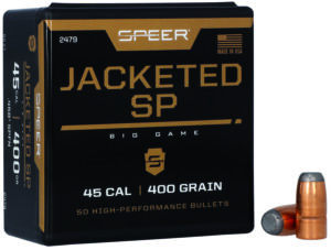 Speer 2479 Hot-Cor 45Cal 400gr Soft Point Flat Nose 50 Per Box/5 Case