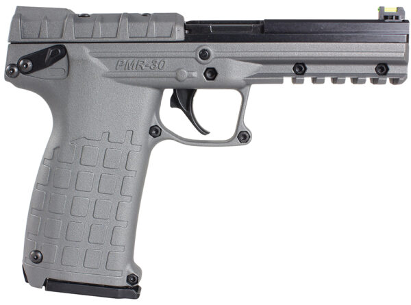 Kel-Tec PMR30TACGY PMR30 22 WMR 30+1 4.30" Fluted Steel Barrel, Black/Gray Serrated Slide, Gray Polymer Frame w/Picatinny Accessory Rail, Gray Textured Polymer Grip