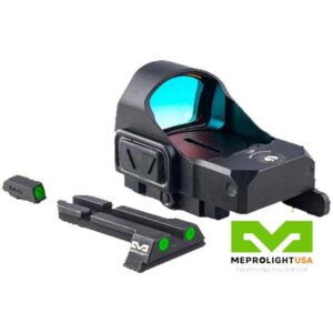 Red Dot Micro Sight with QD Adaptor and Backup Sights Dovetail Kit for MICRO RDS