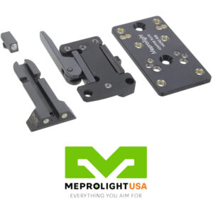 Backup Sights Kit for Red Dot Micro Sight (No Optics) for MICRO RDS ADAPTER Gloc