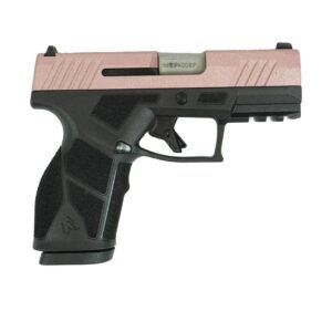 https3A2F2Fmedia.chattanoogashooting.com2Fimages2Fproduct2FTX1GX2931RGG2Ftaurus gx2 rose gold litter handgun 9mm luger 13rd magazines 2 3.38 barrel black frame custom slide tx1gx2931rgg 0001 Ri