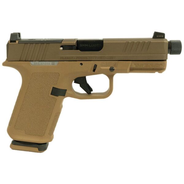https3A2F2Fmedia.chattanoogashooting.com2Fimages2Fproduct2FUR19446RXP2Fruger rxm 9mm 15rd 4 5in tb blk poly frame tan frnt ns slide lock ur19446rxp 0003 Right