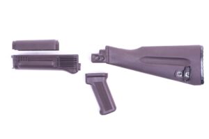 0006798 arsenal 4 piece mil spec warsaw length plum polymer buttstock set for stamped receivers