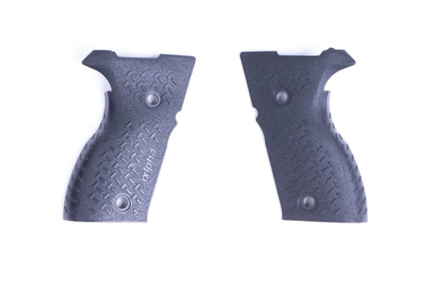0007436 arex black polymer pistol grip set for rex alpha