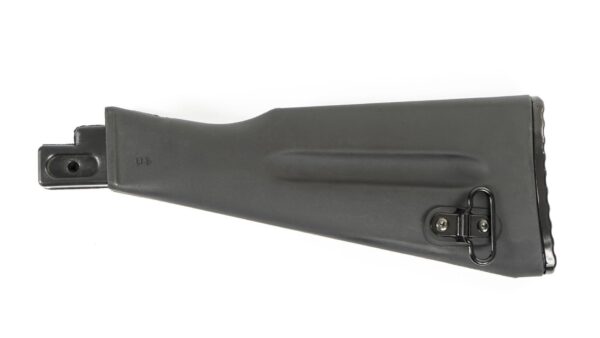 0012571 arsenal black warsaw length buttstock assembly with trap door for stamped receivers