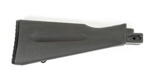 0012572 arsenal black warsaw length buttstock assembly with trap door for stamped receivers