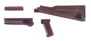 0013794 arsenal 4 piece plum ak47 ak74 nato length stock set for stamped fixed receivers