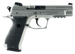 SAR USA K245ST K2 45 ACP 14+1, 4.70" Black Steel Barrel, Stainless Steel Serrated Slide, Stainless Steel Frame w/Beavertail & Picatinny Rail, Black Polymer Grip, Manual Thumb Safety, Right Hand