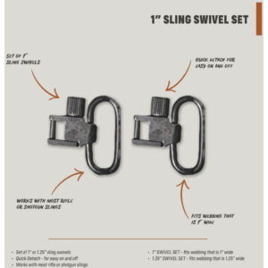 Half Rack Sling Swivel Set, 1in - view 2