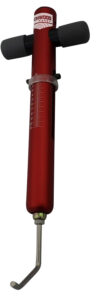 Birchwood Casey TRGSCL Trigger Scale Red Aluminum Body with Stainless Steel Trigger Pull & Rubber Black Handle for Firearms