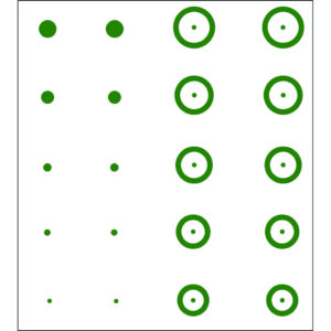 Gunstar Pro Series Chubbie Reticle Set Green