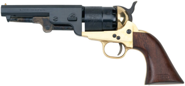 Pietta PF51BR44512 1851 Sheriff 44 Cal 5.50" 6rd Shot Brass Frame, Blued Cylinder, Blued Octagon Barrel, Walnut Grip
