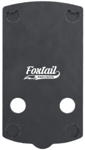 Foxtail Precision 100009 Red Dot Adapter Plate for Optics-Ready Pistol Black Anodized Glock 43X/48 MOS Springfield Armory OSP