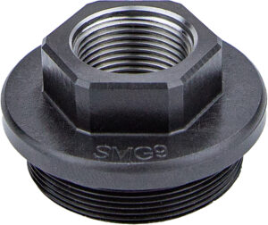 Kgm Suppressors A-SMG9-DTA-S-4 SMG9 Direct Thread Adapter Black Nitride Steel M13.5x1 LH Threads