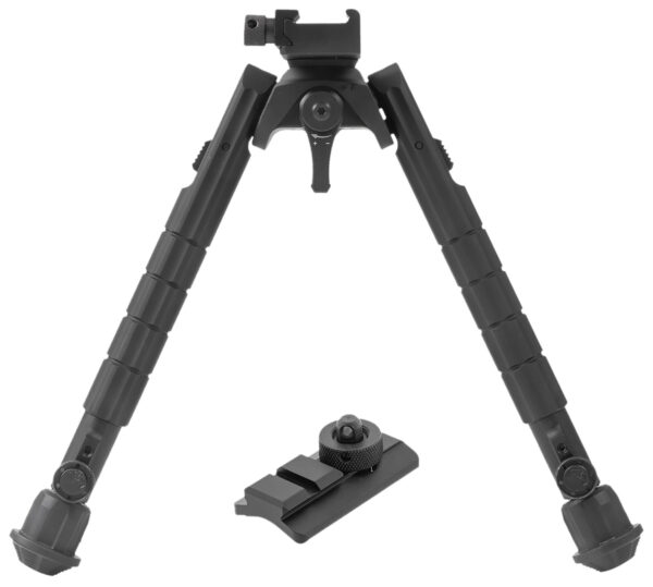 Leapers Bipod, 8-12in, Black Anodized, Picatinny