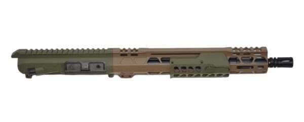 Bilson Arms P7UFSFG10R1 BA-15FCP 338 ARC 10+1 12.50" Threaded Barrel, Flat Dark Earth/Sniper Green Cerakote Aluminum Receiver w/Picatinny Rail, M-LOK Handguard