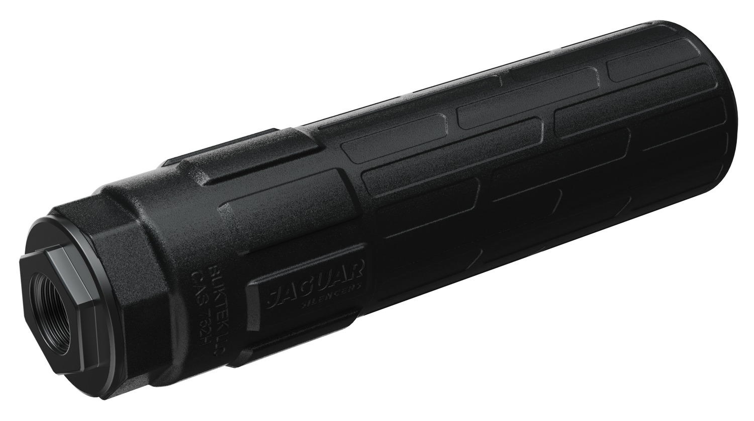 BUKTEK Jaguar Shorty 8.89 Suppressor, Titanium, Black - BUKTEK