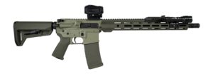 Shark Coast Tactical SCC04137GKNL Grassy Knoll Bundle 5.56 NATO 30+1 16" Black Melonite Threaded Barrel, 2-Tone Green Cerakote Aluminum Receiver w/Picatinny Rail, M-LOK Handguard, Magpul MOE SL OD Gre