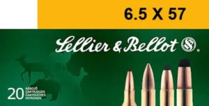 SELLIER & BELLOT AMO 6.5X57R MAUSER 131GR SP 20-RD ( 20 BOXES PER CASE )