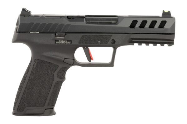 Tisas Arms 15200007 PX-5.7 5.7x28mm 20+1 4.70" Black QPQ Carbon Steel Optic Ready/Serrated Slide, Black Polymer Frame w/Picatinny Rail, Polymer Grip