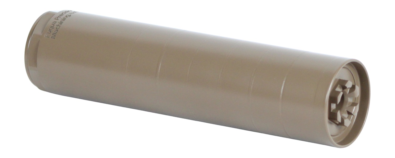 Fuqua Precision Machining Cheeze Boi Suppressor, 5.56/223, FDE Titanium - FUQUA PRECISION MACHINING