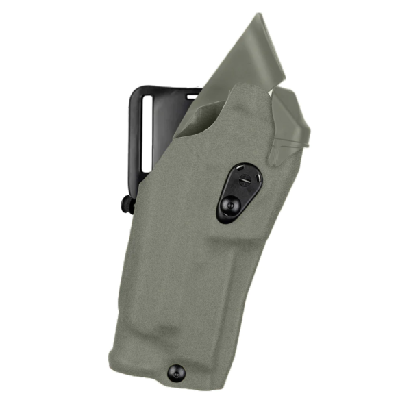Safariland 6390RDS ALS Mid-Ride Duty Holster for Glock 17 MOS w/ Light, OD Green, Right Hand