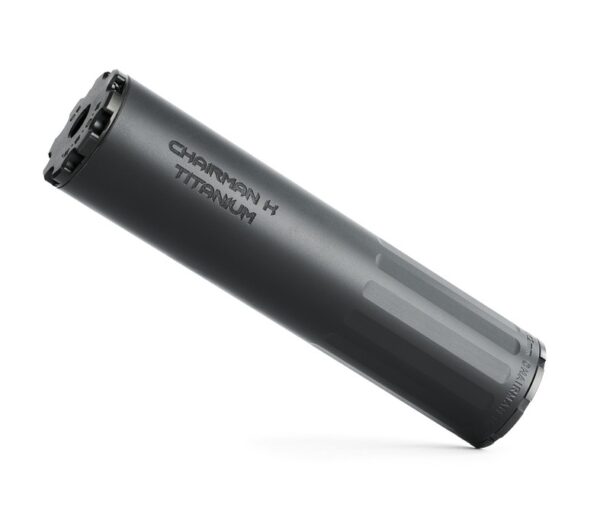 BOSS CHAIRMAN K - 5/8X24- STANDARD END CAP 7.62 COMPACT DUTY RATED SILENCER STAINLESS NITRIDED CORE STANDARD END CAP NON-GAS BLOWBACK ACTION (BOLT GUN PISTON ETC) CK-15060-762-SS-58-SE-BLK