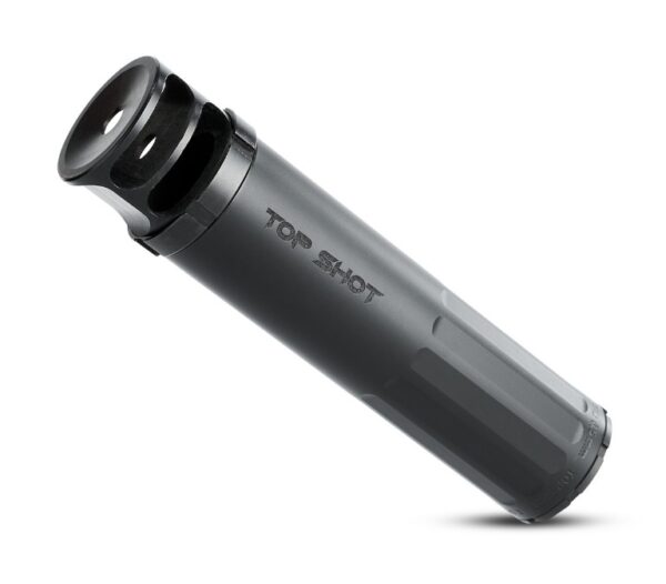 BOSS TOP SHOT - 5/8X24 6.5/6MM COMPACT COMPETITION SILENCER IDEAL FOR PRS NITRIDED STAINLESS CORE MUZZLE BREAK FOR MAXIMUM MUZZLE CONTROL REDUCED SOUND SUPPRESSION TS-15060-65-SS-58-BR-BLK
