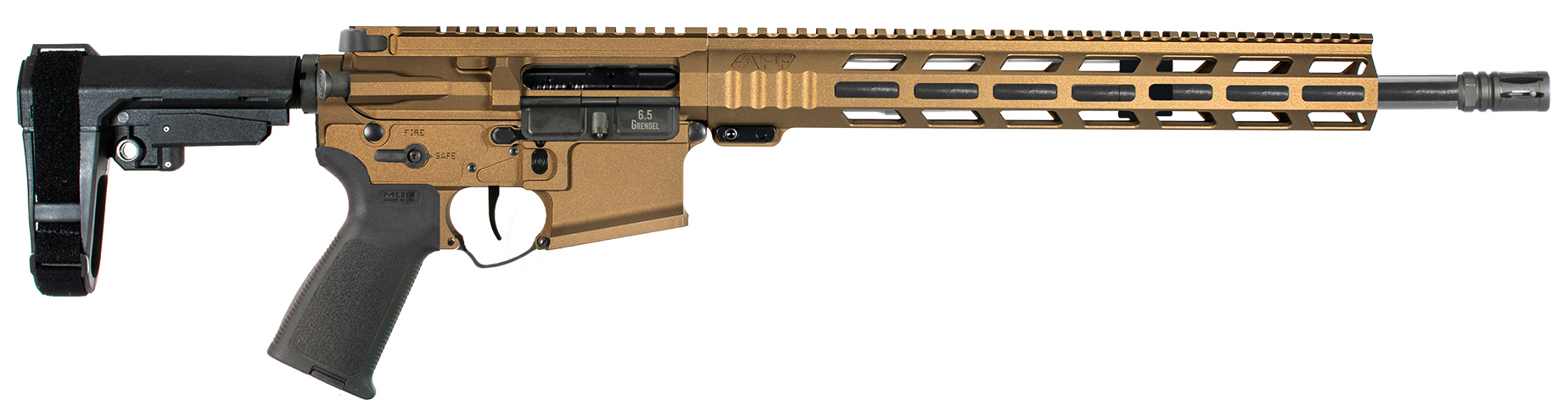 APF20P132BB.jpg APF 6.5GREN PISTOL 2.0 14.5 BURNT BRONZE MLOK