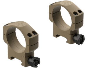 Leupold Mark 4 35mm High scope rings in Flat Dark Earth on white background
